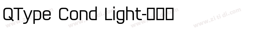 QType Cond Light字体转换